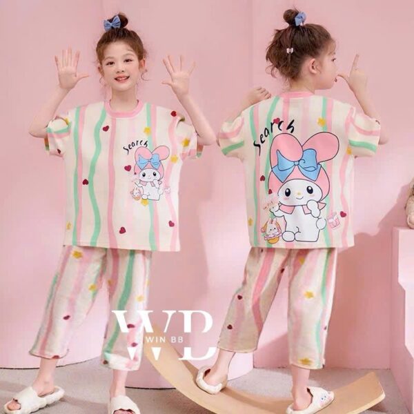 Bộ win lửng bé gái 10-60kg hình vui nhộn - Hình ảnh 5