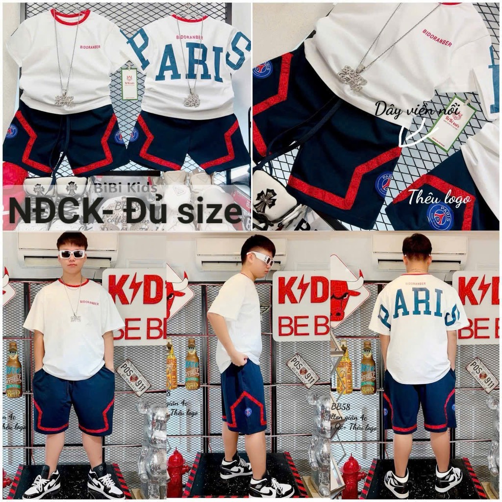 Bộ bibi bé trai pari 10-60kg