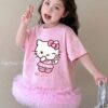 Đầm hồng hello kitty chân bồng 13-40kg