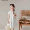 Đầm trắng smock bé gái 12-40kg