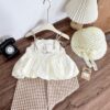 Set dây caro nâu kèm nón bg 10-30kg