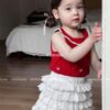 Set váy tầng đỏ