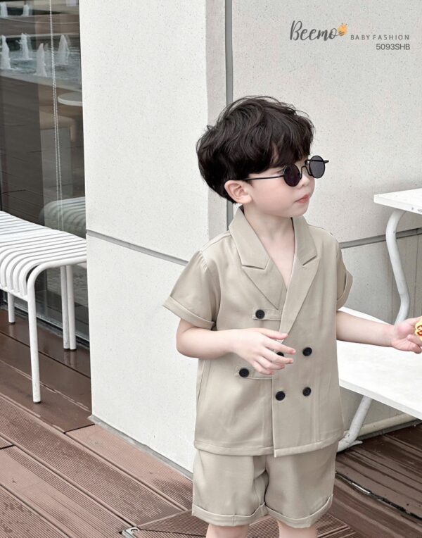 Bộ vest 2hàng cúc bé trai 10-25kg - Hình ảnh 2