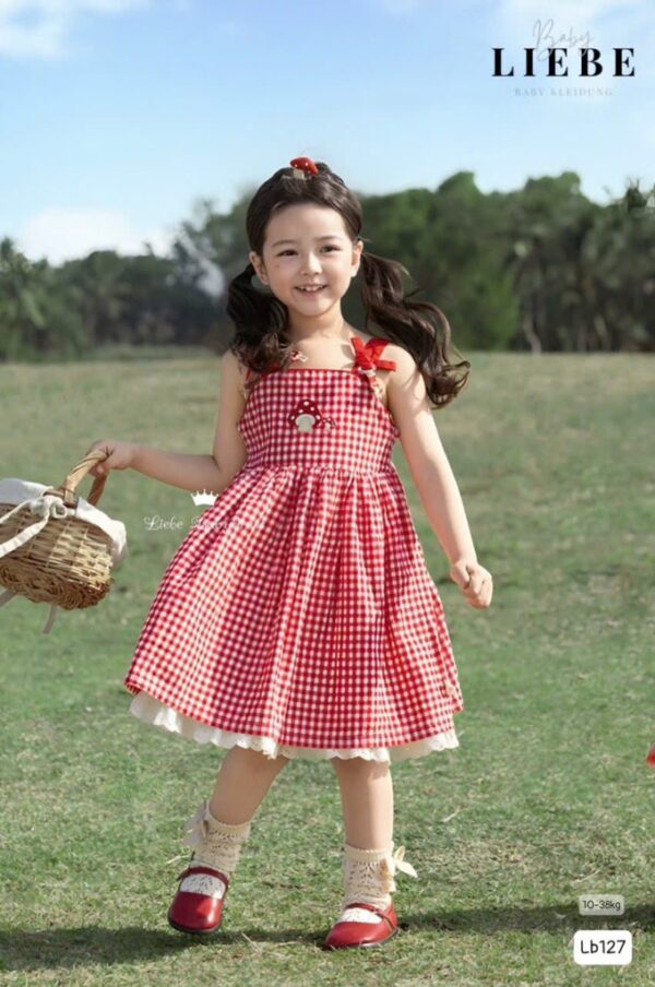 Đầm đỏ 2dây caro 10-40kg
