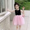 Đầm hồng xoè thân đen 10-40kg