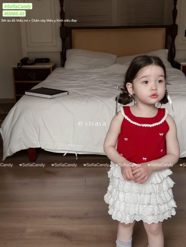 Set váy tầng đỏ - Hình ảnh 5