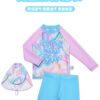 Bộ bơi bé gái kèm nón Super cool today