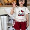 Set kitty quần bí đỏ 10-40kg