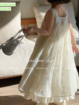 Đầm ren maxi dáng dài