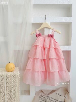 đầm azuzi dây xanh hồng keo ngot lụa 13-45kg