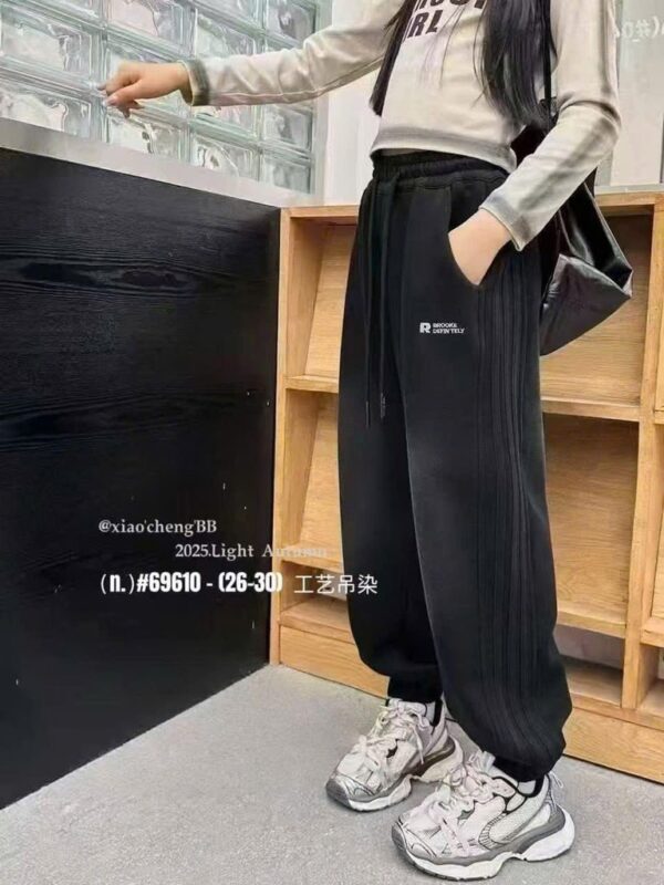 Quần nỉ đen qc 26-30 - Hình ảnh 2