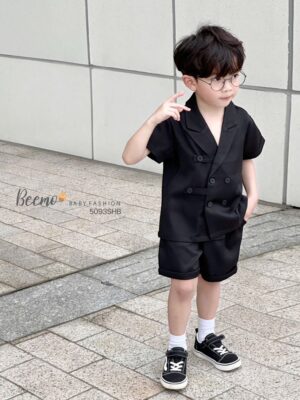 Bộ vest 2hàng cúc bé trai 10-25kg