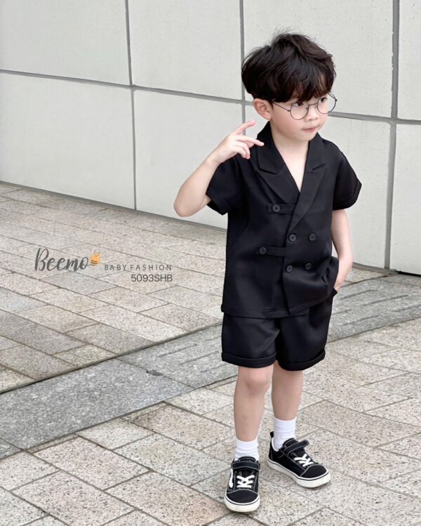 Bộ vest 2hàng cúc bé trai 10-25kg