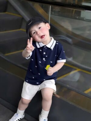 Set bộ bé trai vnxk trắng,xden 8-18kg