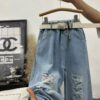 Jean dài rách bé gái 22-26(18-33kg)
