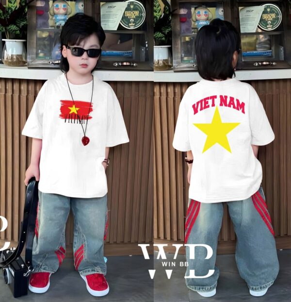 Áo cờ đỏ sao vàng viet nam 10-80kg - Hình ảnh 2
