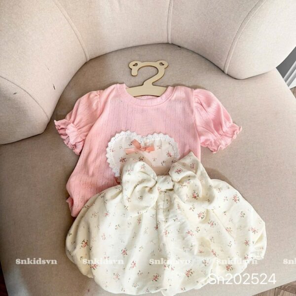 Set bí hồng có tay bg