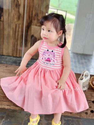 Đầm hồng sọc
