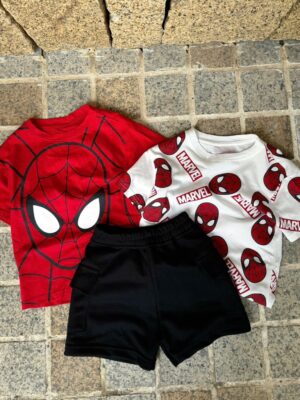 set 2 áo 1 quần siêu nhân bé trai sz