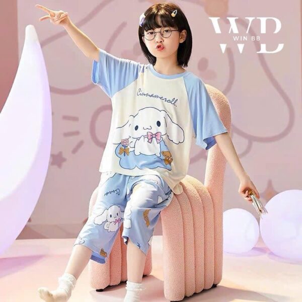 Bộ win lửng bé gái 10-60kg hình vui nhộn - Hình ảnh 4