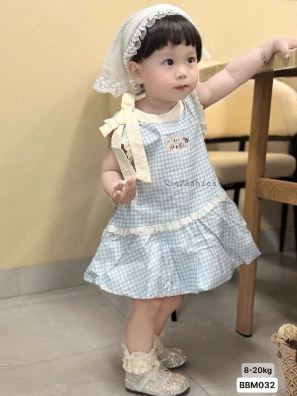 Đầm caro xanh 10-22kg