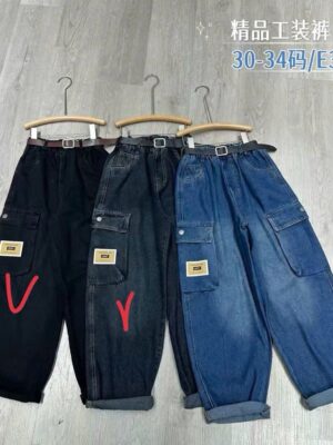 Quần baggy túi hộp dài bé trai 30-34(30-60kg)