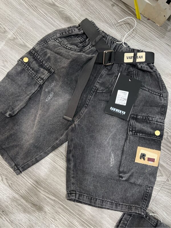 Jean lửng bé trai túi hộp sz 30-34 - Hình ảnh 4