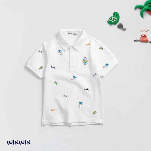 Ai thun cổ bé trai winwin 10-45kg - Hình ảnh 2