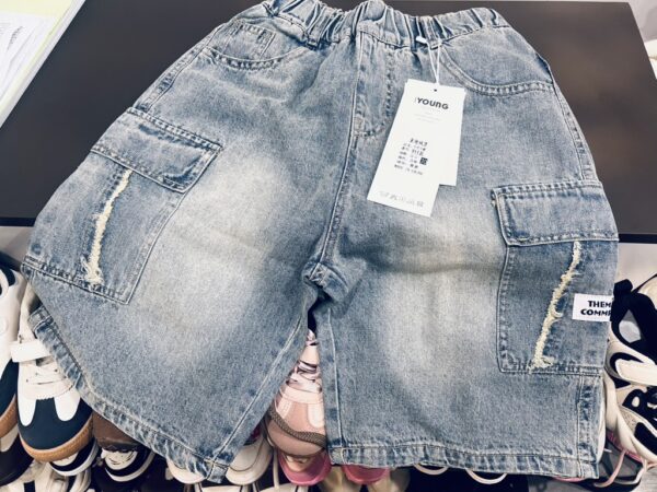 Quần jean lửng bé trai sz 28-32(25-45kg) - Hình ảnh 2