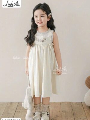 đầm cặp áo sn thêu hoa ngực 12-45kg