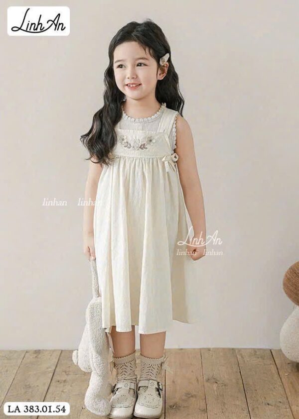 đầm cặp áo sn thêu hoa ngực 12-45kg