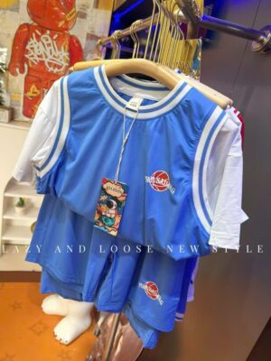 Bộ thun thông hơi quảng châu bé trai bé gái 17-45kg