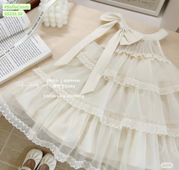Đầm jem cổ yếm hở lưng 12-40kg