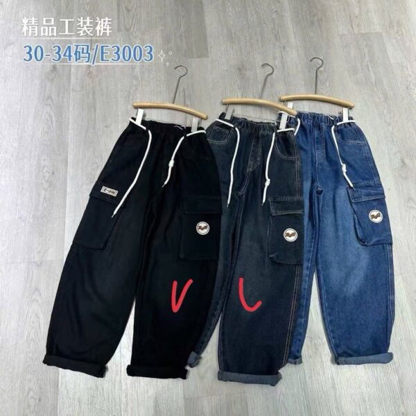 Quần baggy túi hộp dài bé trai 30-34(30-60kg) - Hình ảnh 2