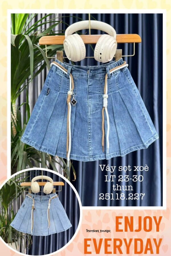 chân váy & jean đùi bé gái 23-30(18-35kg) - Hình ảnh 4