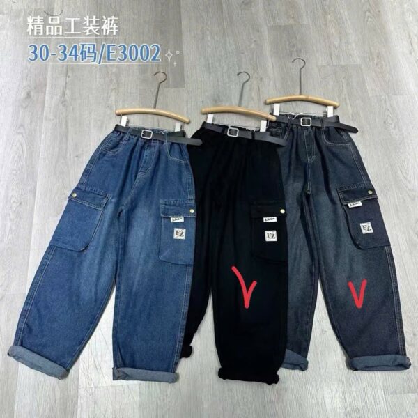 Quần baggy túi hộp dài bé trai 30-34(30-60kg) - Hình ảnh 4