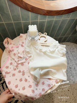Set yếm hoa nhí bé 10-22kg