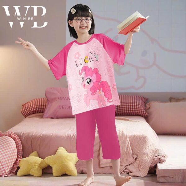 Bộ win lửng bé gái 10-60kg hình vui nhộn - Hình ảnh 3