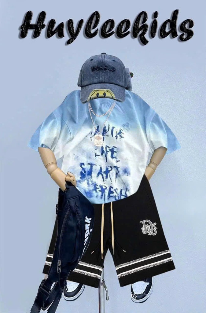 Bộ thun hlk bé trai 10-25kg - Hình ảnh 4