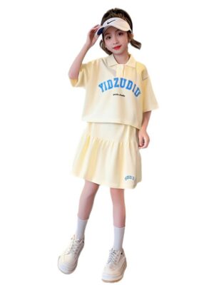 Set váy bé gái vàng qccc 120-170