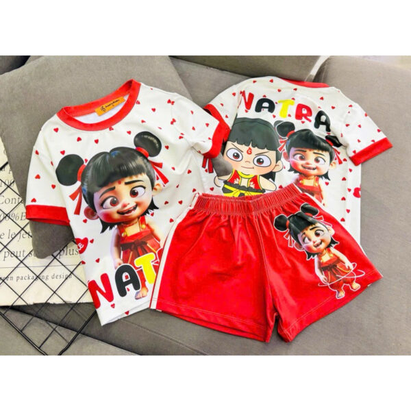 bộ thun đùi mặc nhà bé gái - Hình ảnh 32
