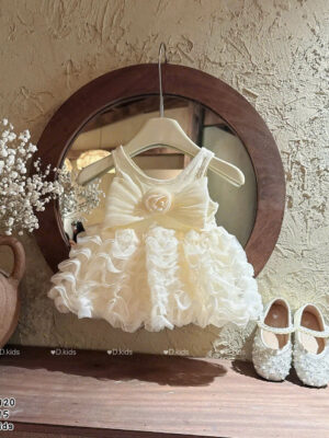 Đầm hoa ren so sinh no ngực (6-15kg)