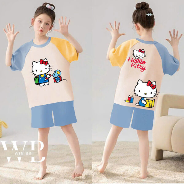 Bộ thun bé gái kute nhiều mẫu win 10-60kg - Hình ảnh 4