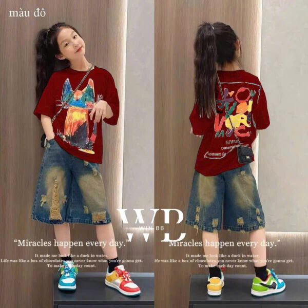 Áo thun/quần jean win unisex 10-65kg - Hình ảnh 2