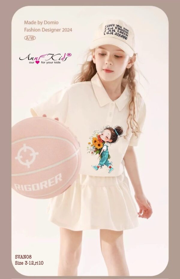 Set váy po lo có tay cô gái 12-45kg