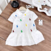 Đầm thun polo thêu hoạ tiêt sz 10-25kg