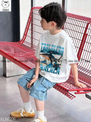 Set jean bé trai tralalero 10-38kg