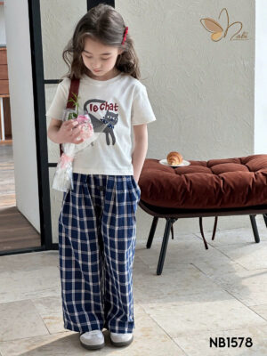 Set caro quan xanh qdtn mèo trag  13-45kg