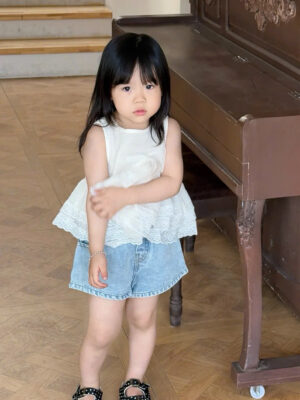 Set jean đùi áo bbdol ren cotton 13-40kg