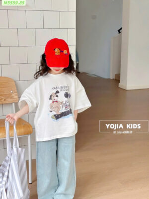 Set jean mềm áo trắng quần min 13-45kg